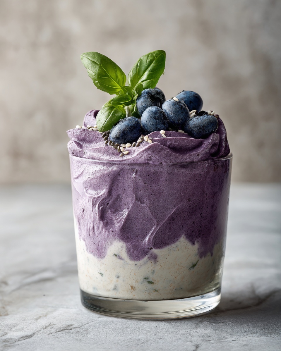 Blueberry Cheesecake Overnight Oats Recipe - Recipe Image