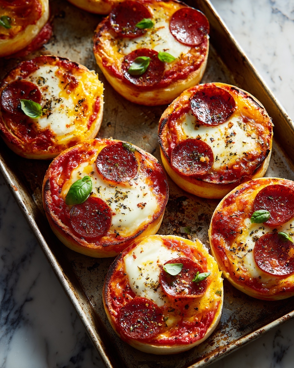 Homemade Mini Pizza Bagel Bites Recipe - Recipe Image