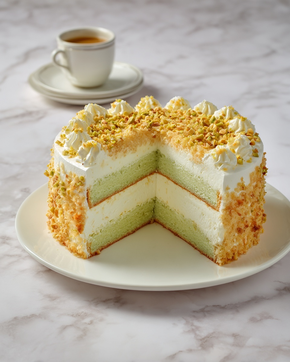 Moist Pistachio Cake Recipe - Recipe Image