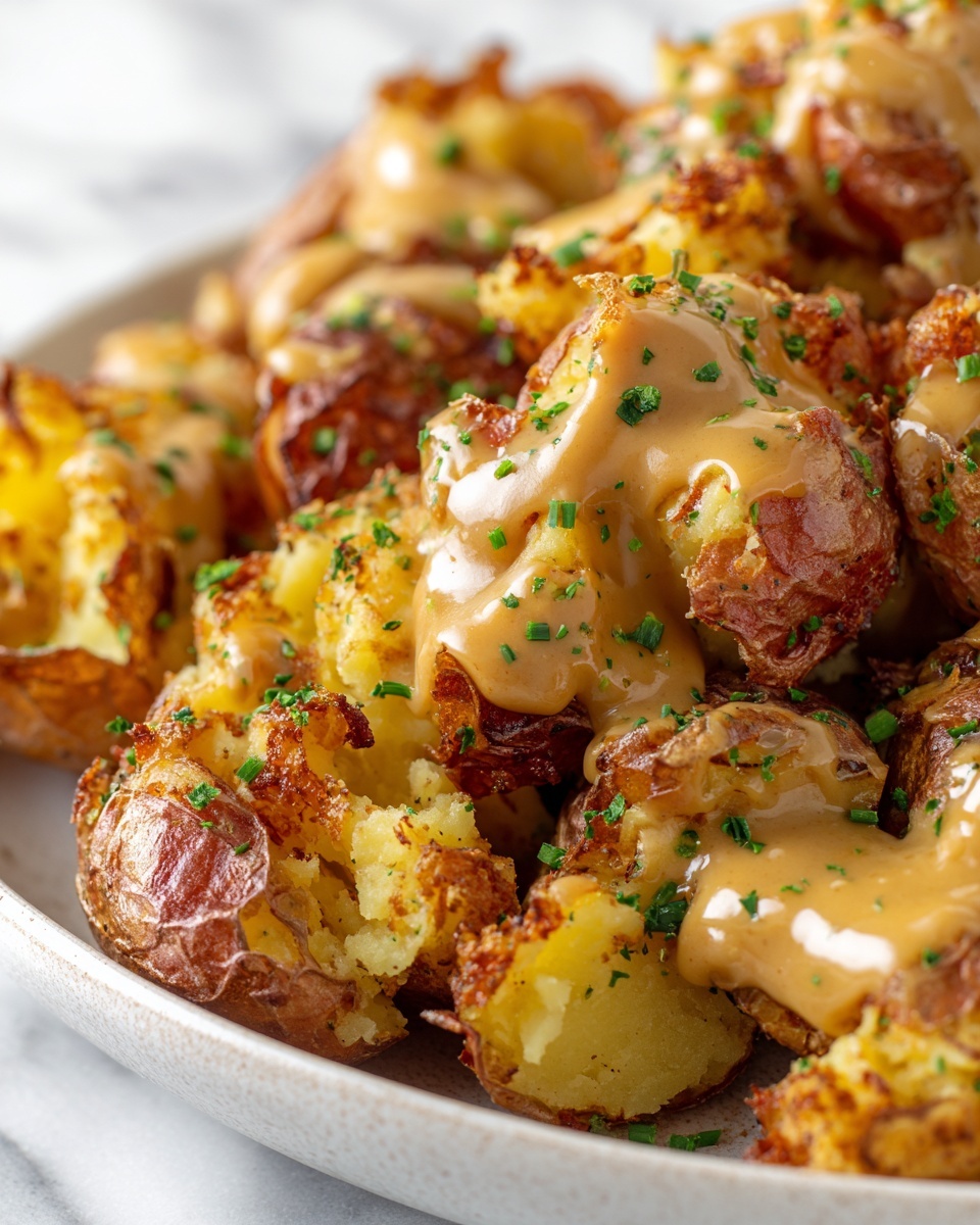 Honey Mustard Smashed Potatoes Recipe - Recipe Image