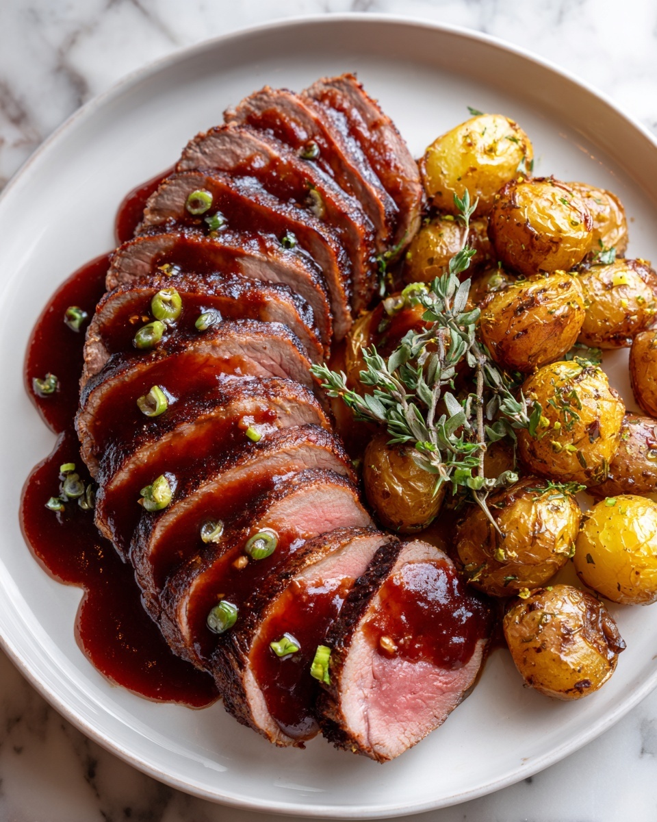 Cherry-Balsamic Sirloin Recipe - Recipe Image