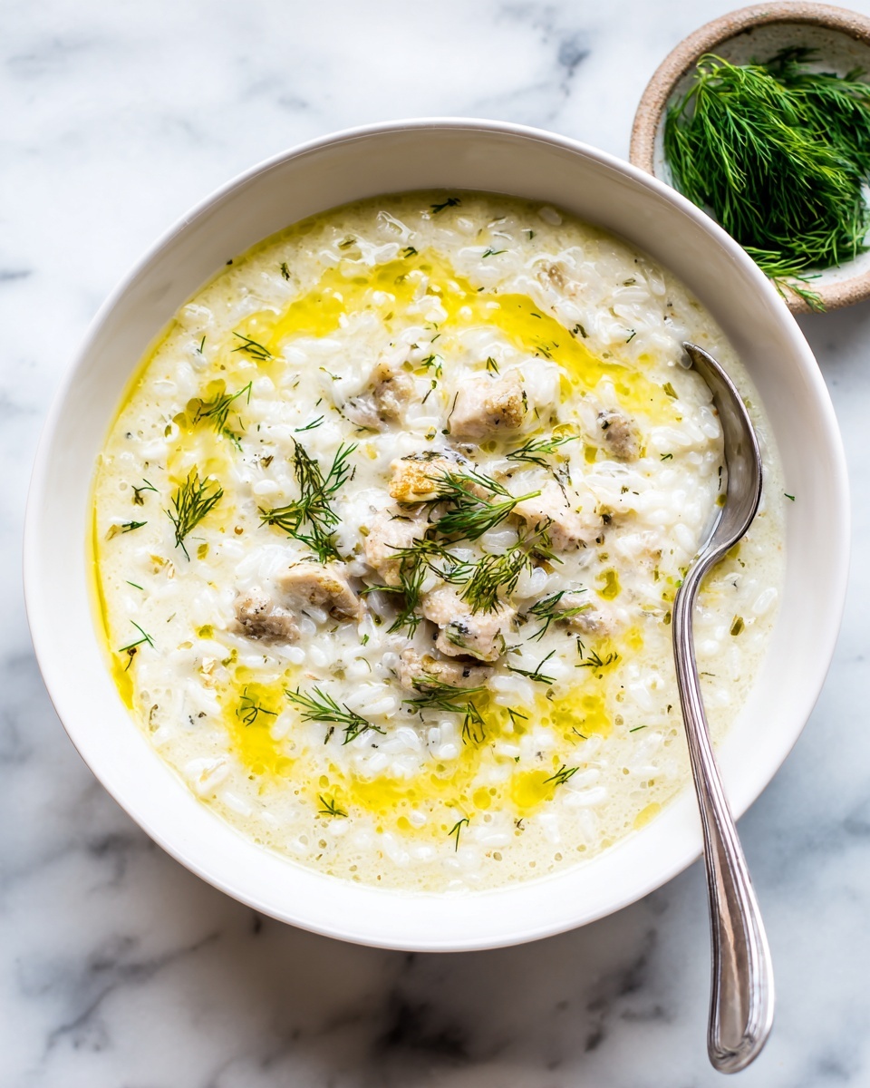 Greek Lemon Chicken Soup (Avgolemono) Recipe - Recipe Image