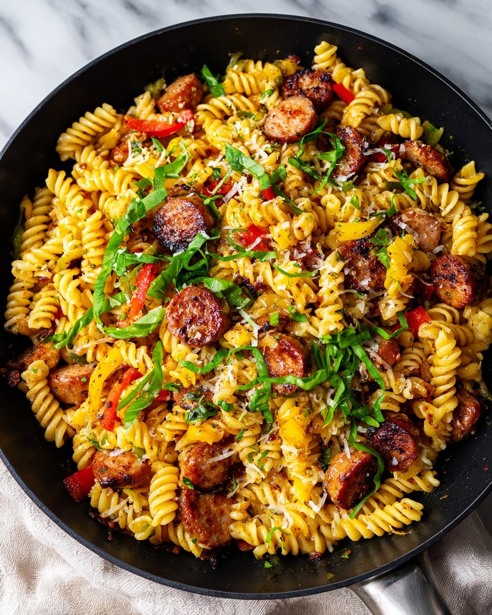 Autumn Beef Sausage Pasta with Roasted Butternut Squash Recipe - Recipe Image
