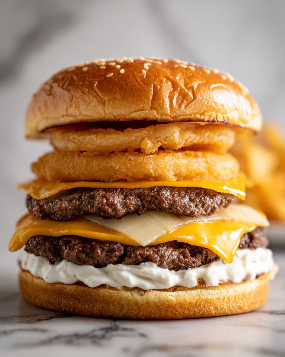 Garlic Double Steakburger Recipe - Recipe Image