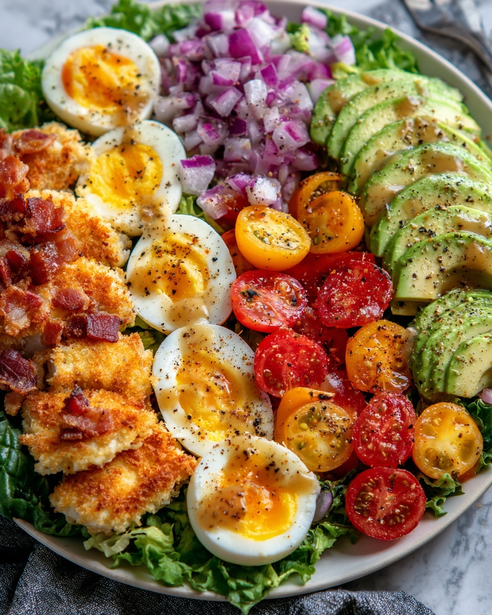 Easy Chicken Cobb Salad Recipe - Recipe Image