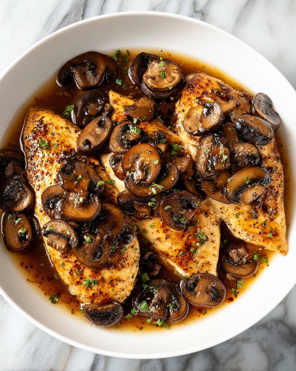 Baked Chicken with Mushrooms and Mozzarella Recipe - Recipe Image