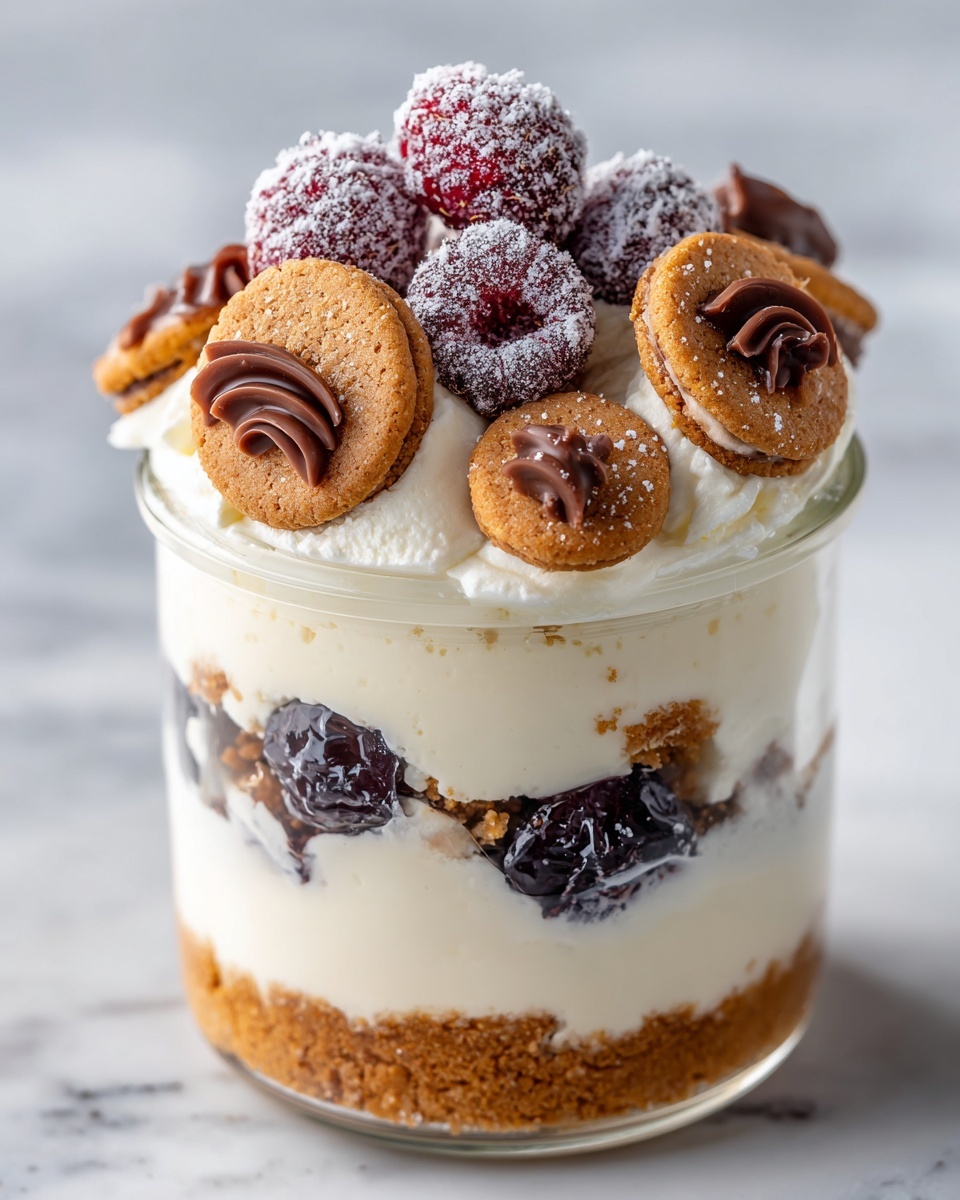 Frozen Cheesecake Cookie Icebox Cake Recipe - Recipe Image