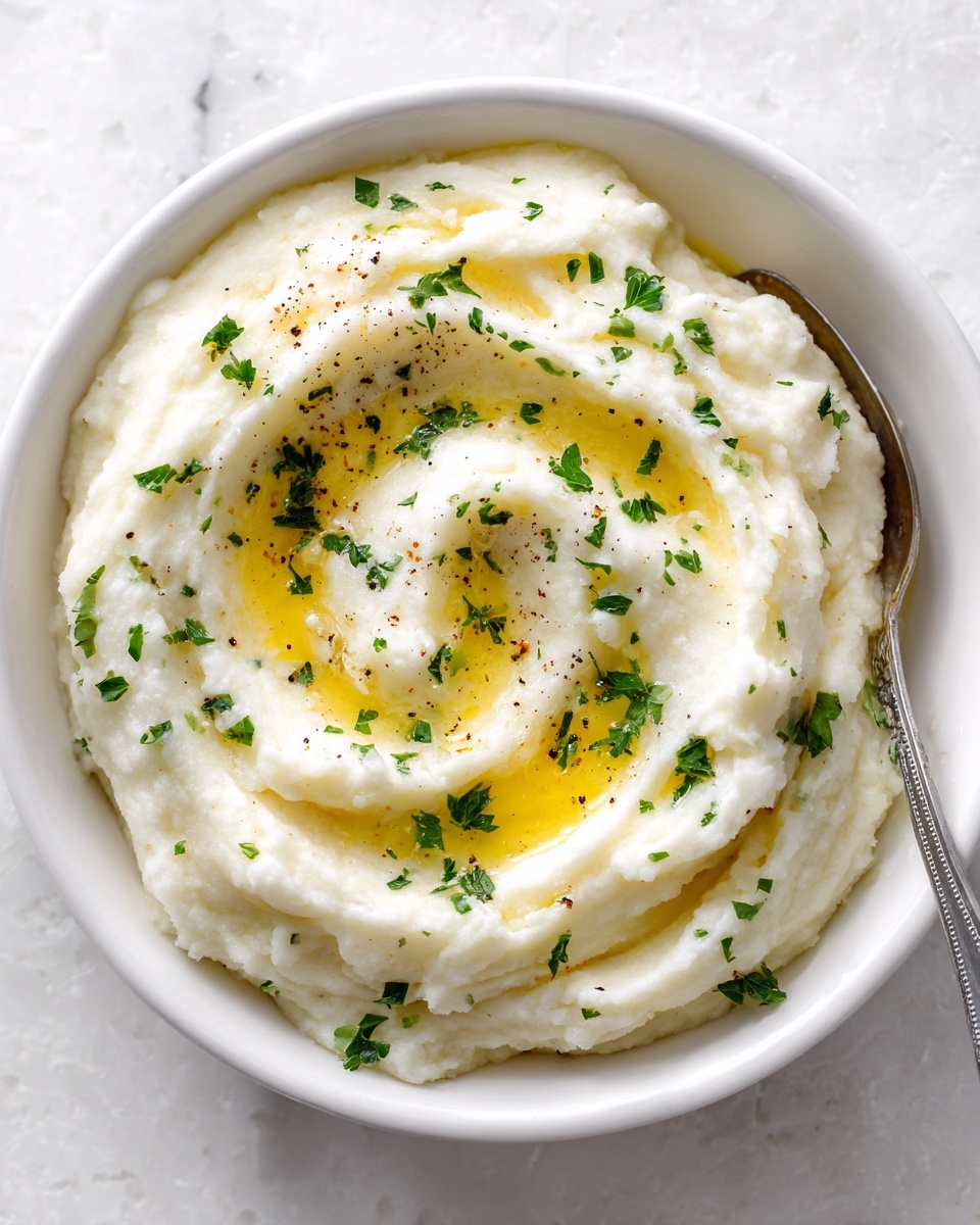 Easy Creamy Cauliflower Mashed Potatoes Recipe - Recipe Image