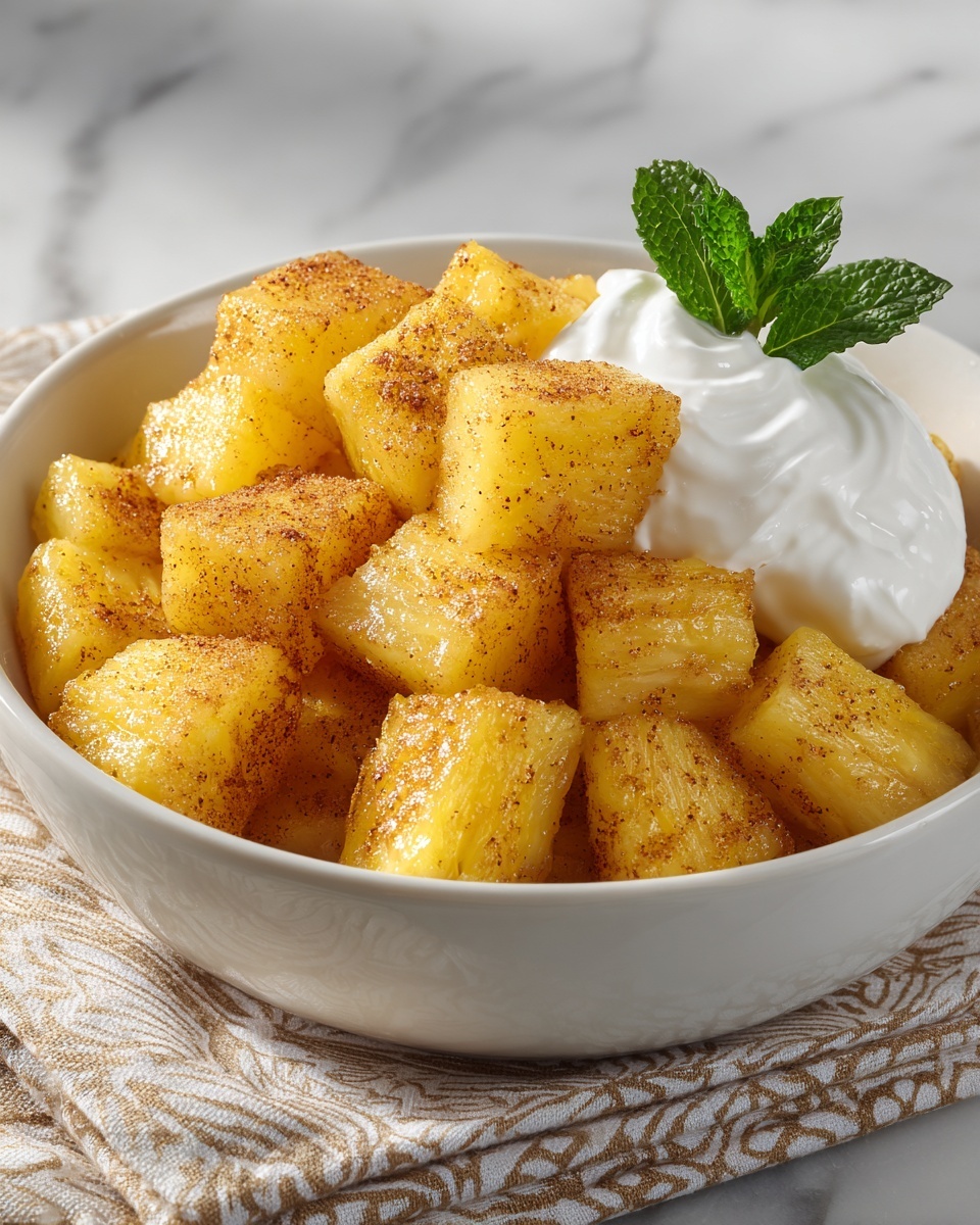 Cinnamon Fried Pineapple Recipe - Recipe Image