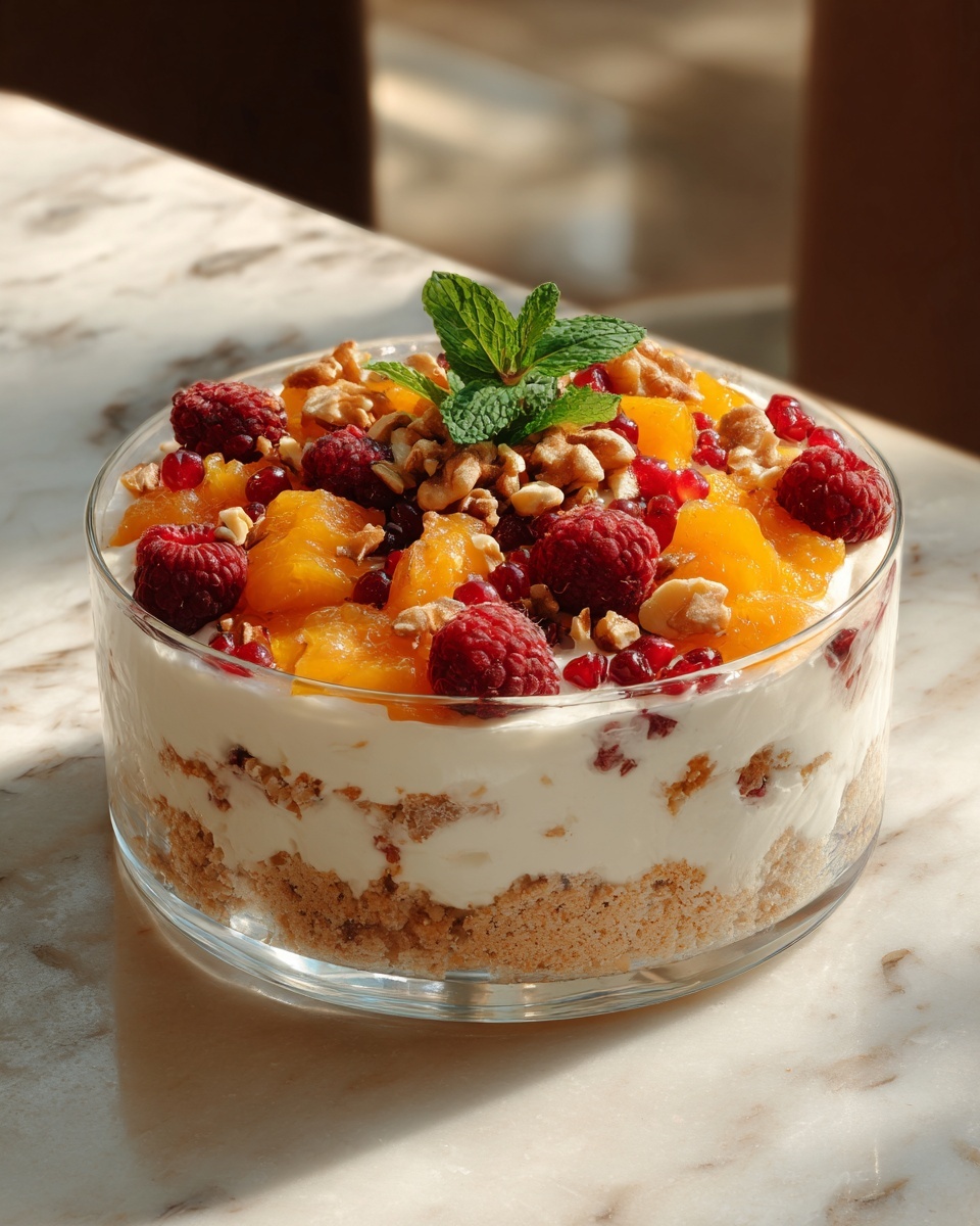 Peach Cobbler Cheesecake Salad Recipe - Recipe Image