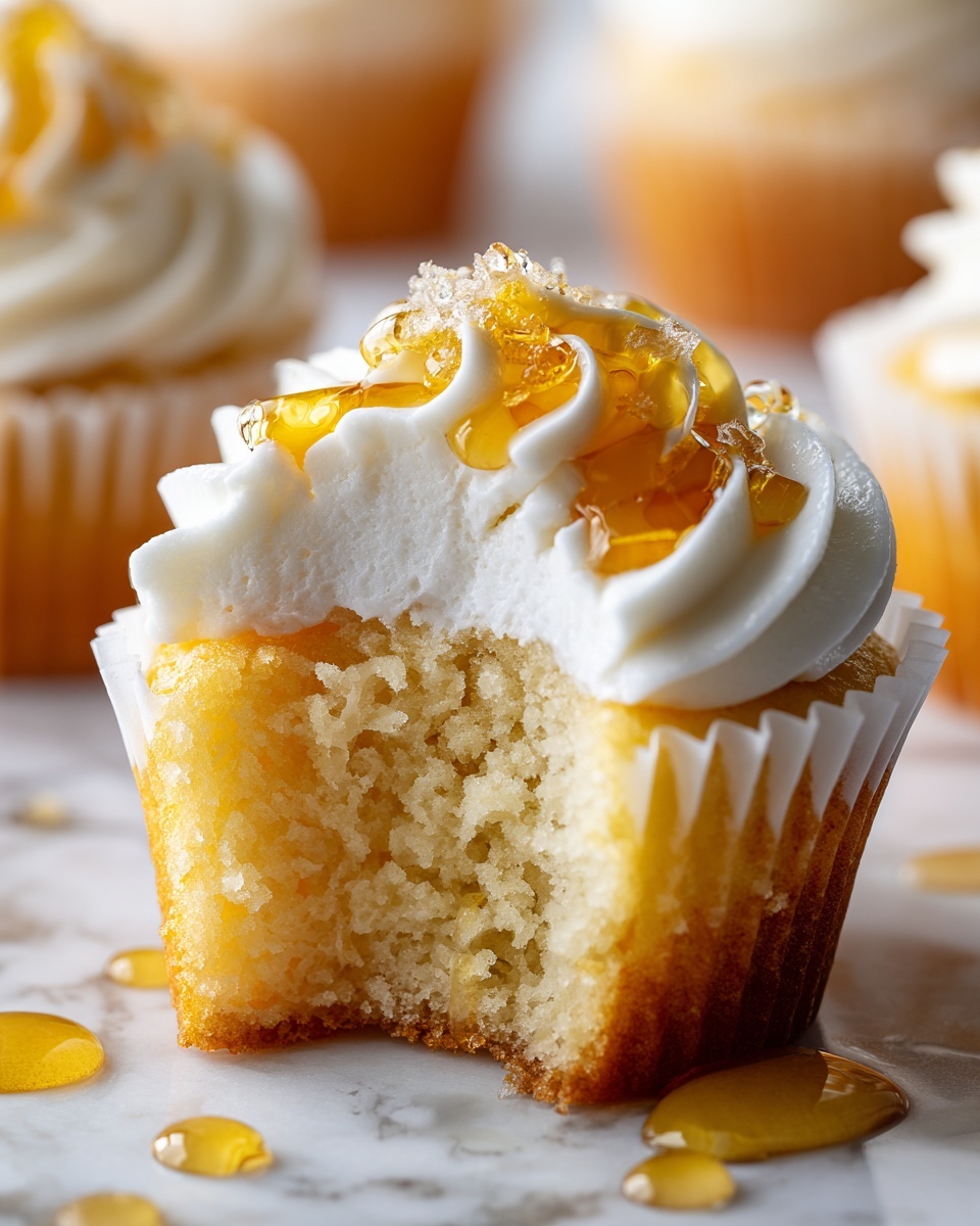 Honey Peach Cream Cheese Cupcakes: A Delightful Summer Treat Recipe - Recipe Image