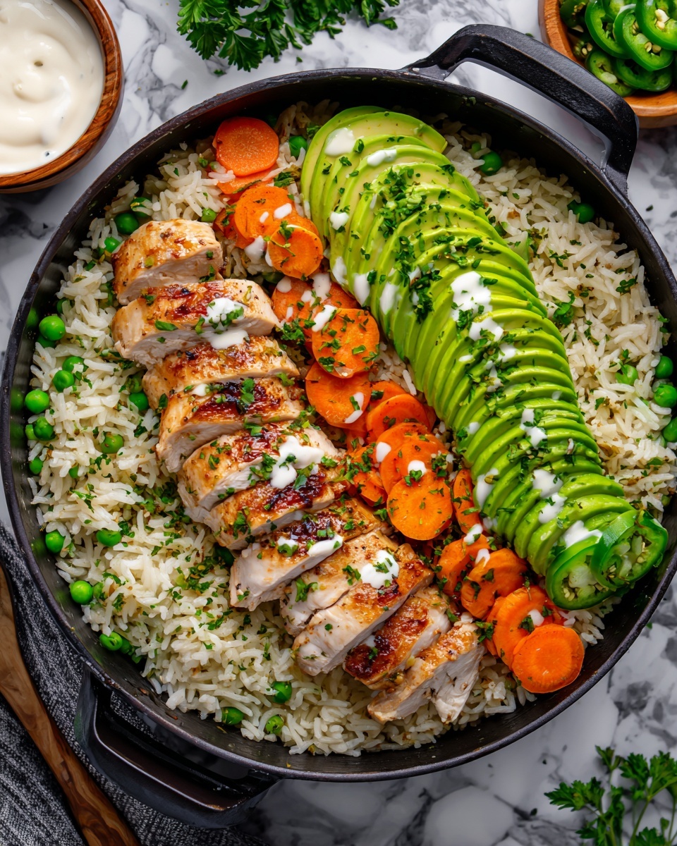 Creamy Cilantro Lime Chicken and Rice Recipe - Recipe Image