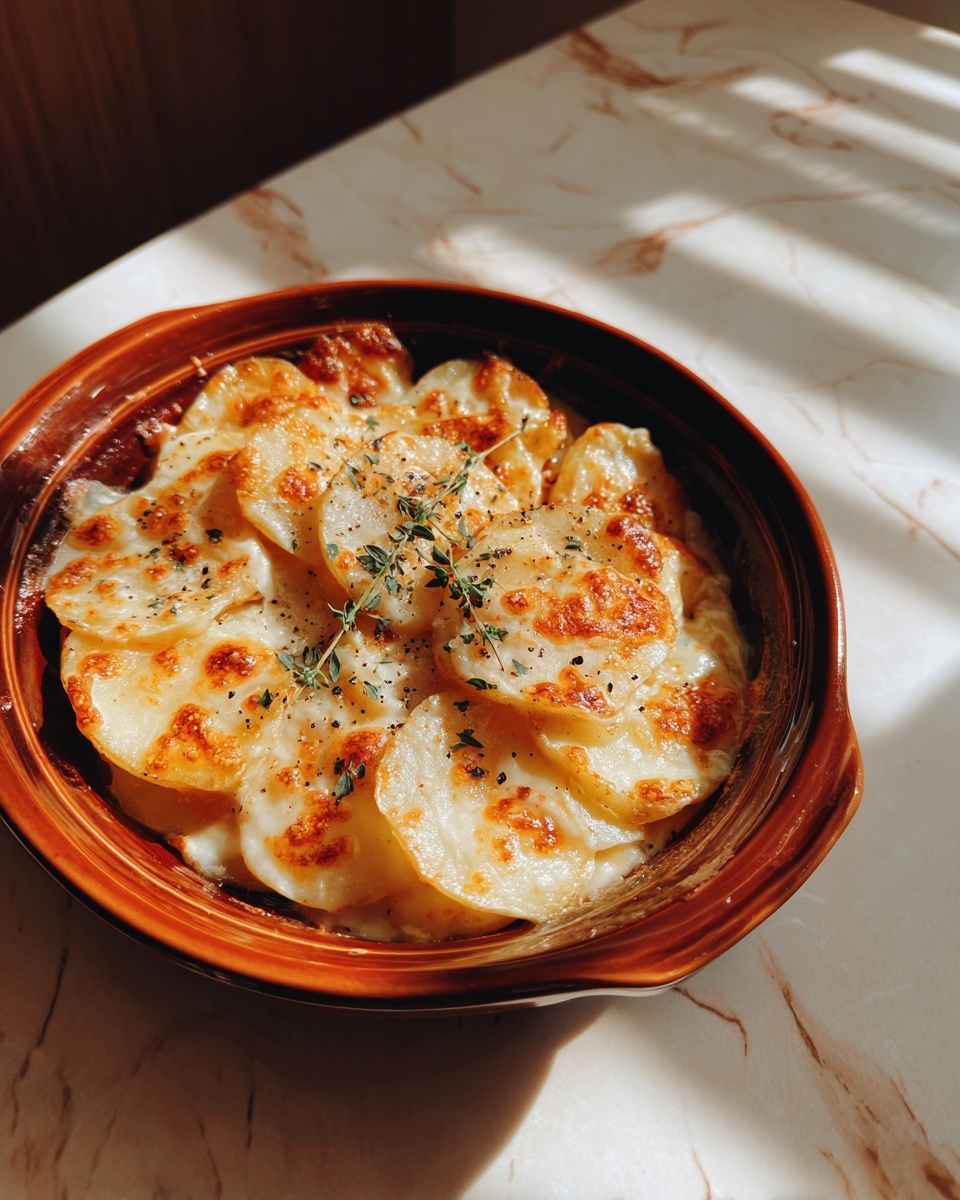 Creamy Cheesy Potatoes with Blend of Cheddar and Mozzarella Recipe - Recipe Image