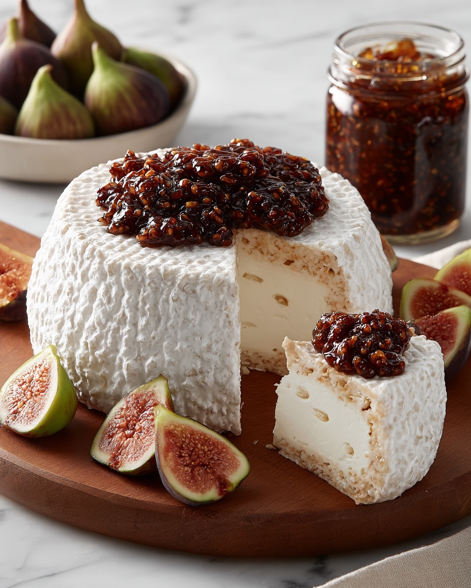 Boursin Cheese with Fig Jam and Pistachios Recipe - Recipe Image