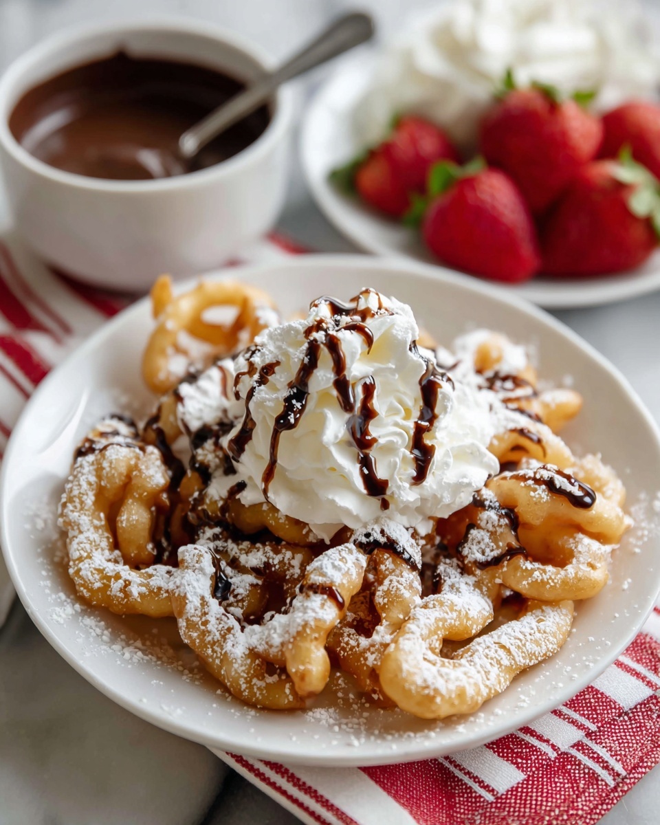 Easy Funnel Cake Fries Recipe - Recipe Image