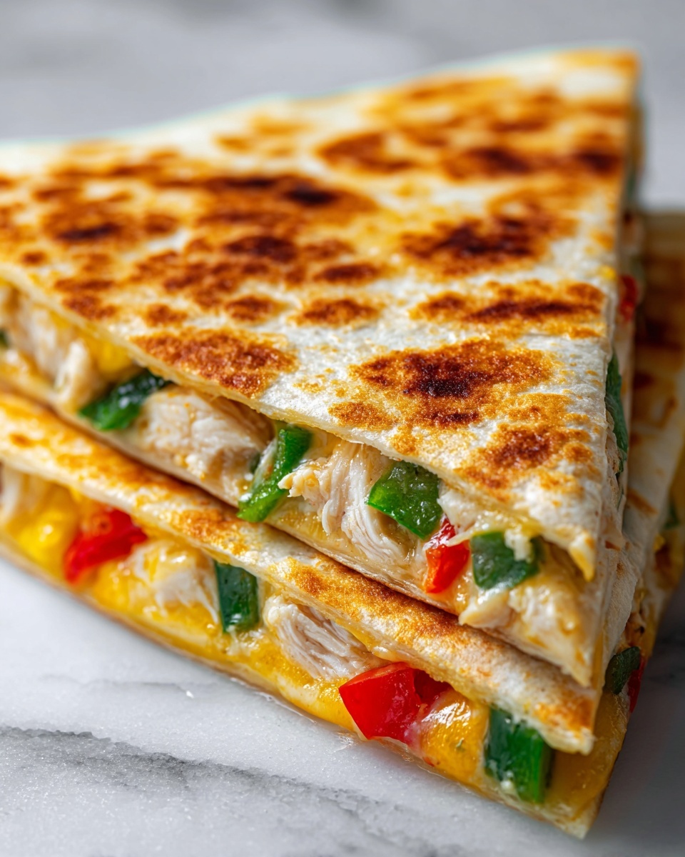 Blackstone Chicken Fajita Quesadillas Recipe - Recipe Image