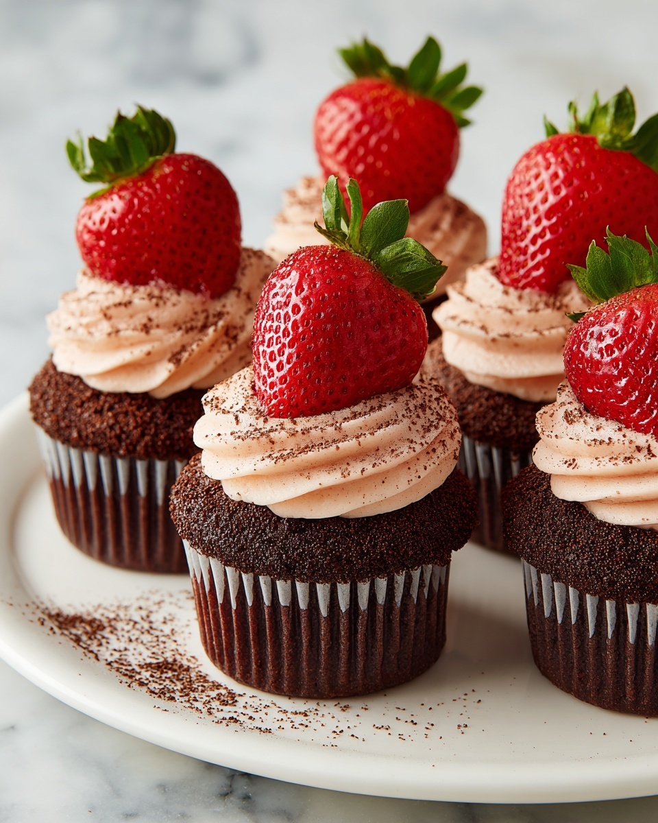 Chocolate Cheesecake Stuffed Strawberries Recipe - Recipe Image