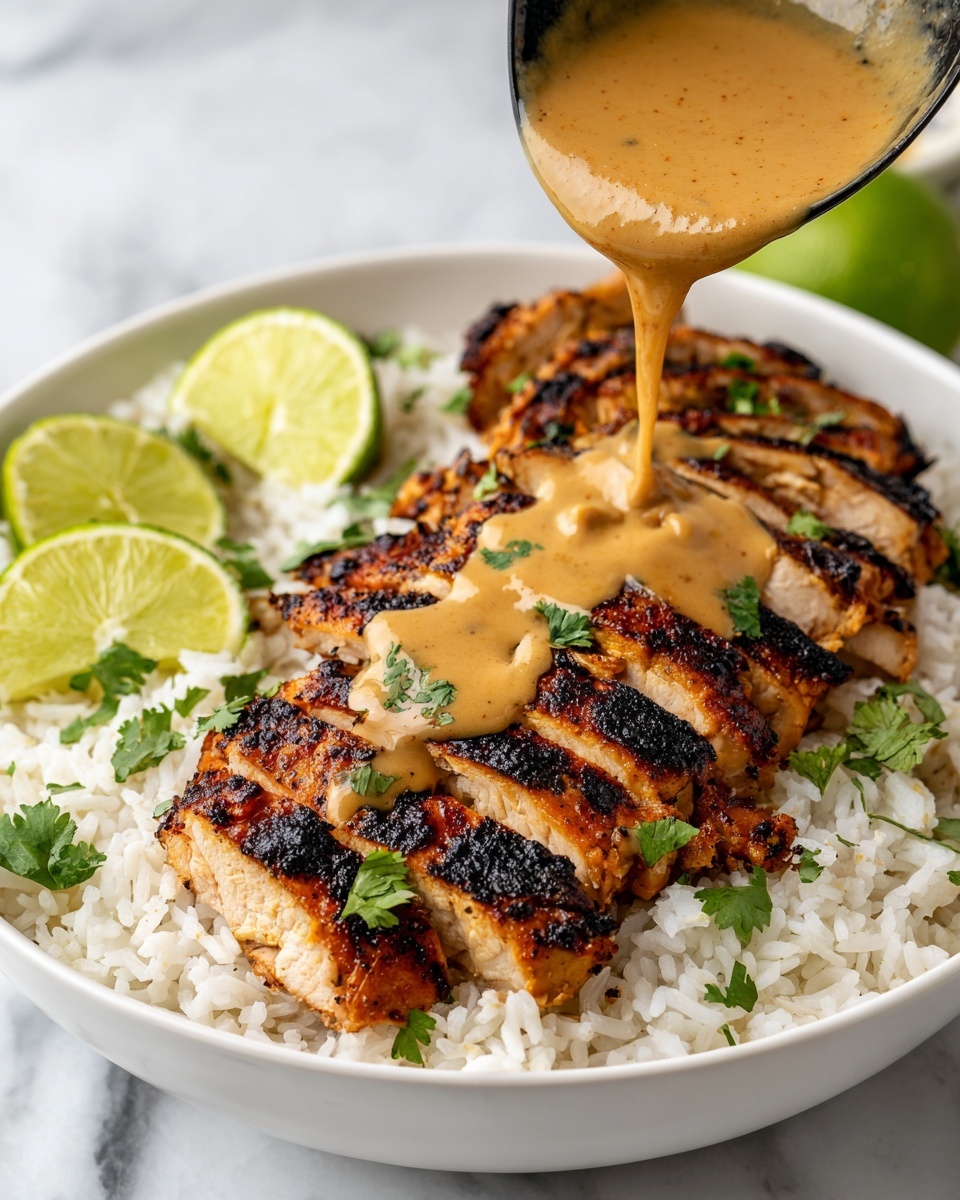 Sweet Chili Chicken Bowl with Coconut Lime Drizzle Recipe - Recipe Image