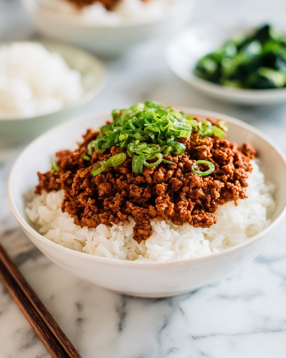 Korean Ground Beef Bowl Recipe - Recipe Image