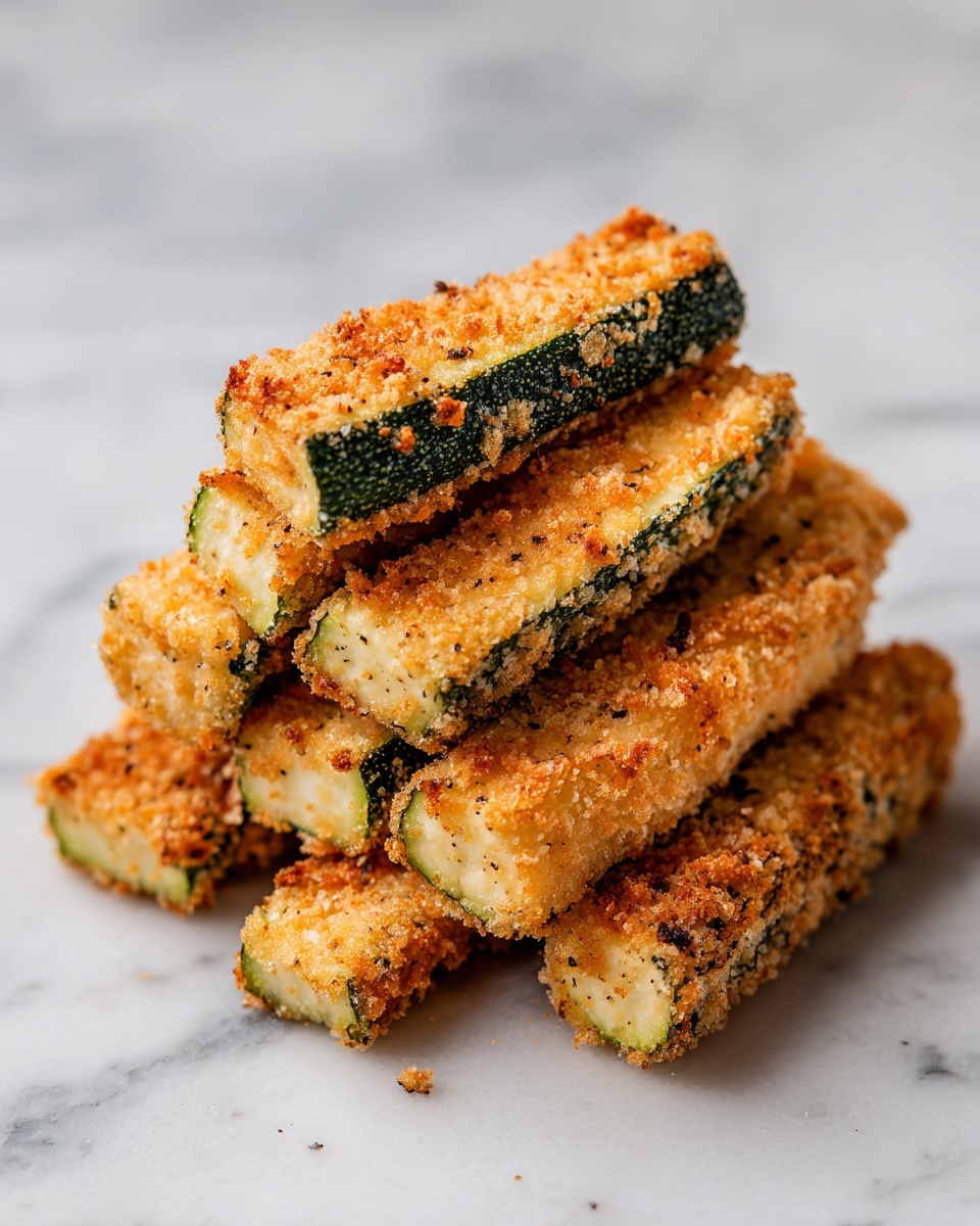 Crispy Air Fryer Parmesan Zucchini Fries Recipe - Recipe Image