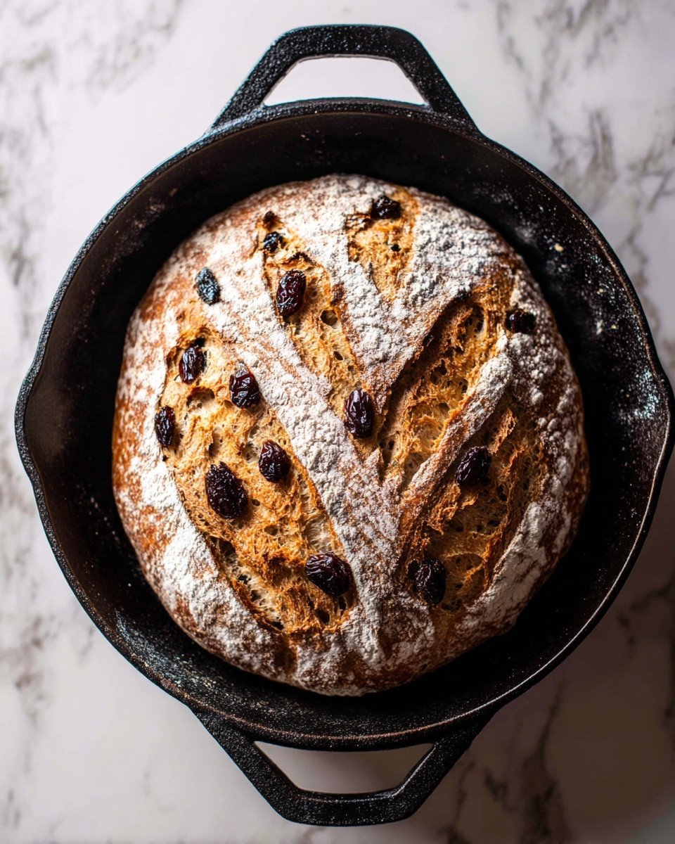 No Knead Cinnamon Raisin Bread Recipe - Recipe Image