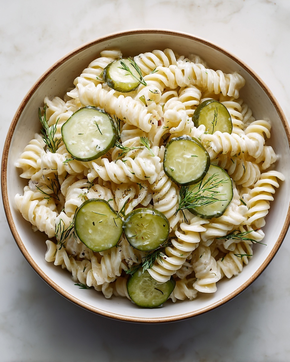 Dill Pickle Pasta Salad for a Tangy Twist Recipe - Recipe Image