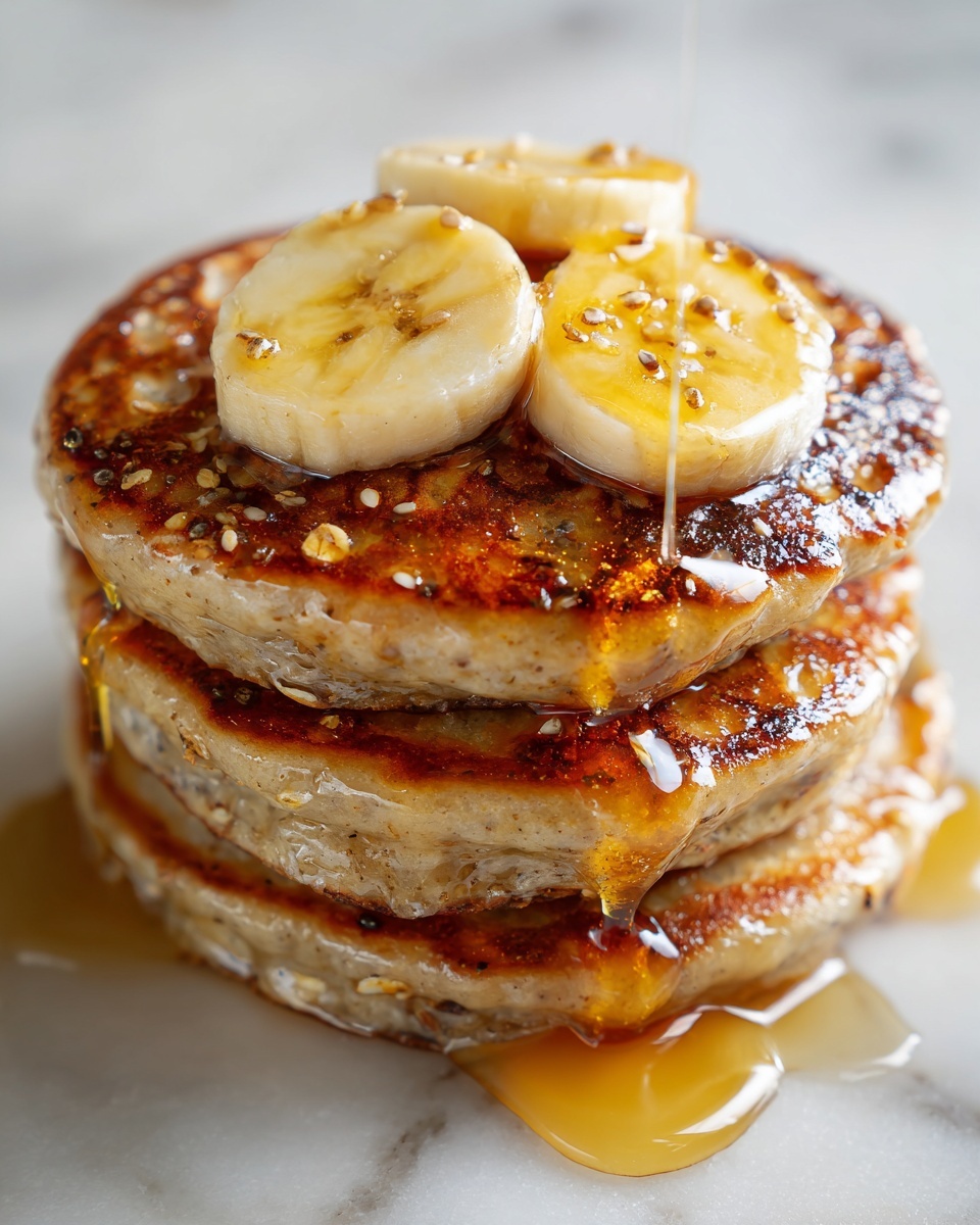 Healthy Banana Oatmeal Pancakes Recipe - Recipe Image