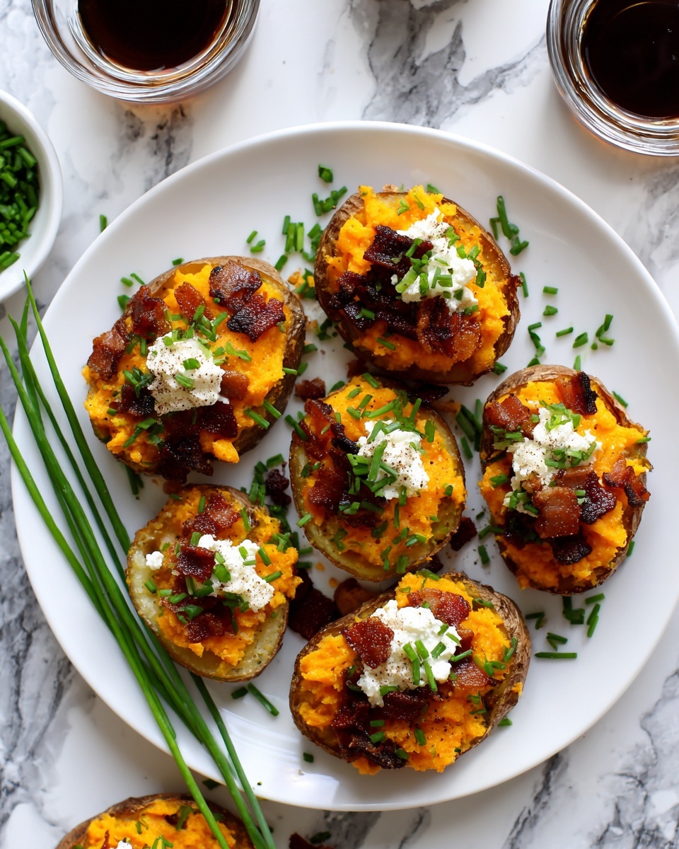 Loaded Smashed Potatoes with Cheddar, Bacon, and Green Onions Recipe - Recipe Image