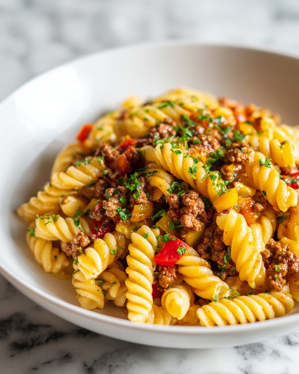 Crockpot Philly Cheesesteak Pasta Casserole Recipe - Recipe Image
