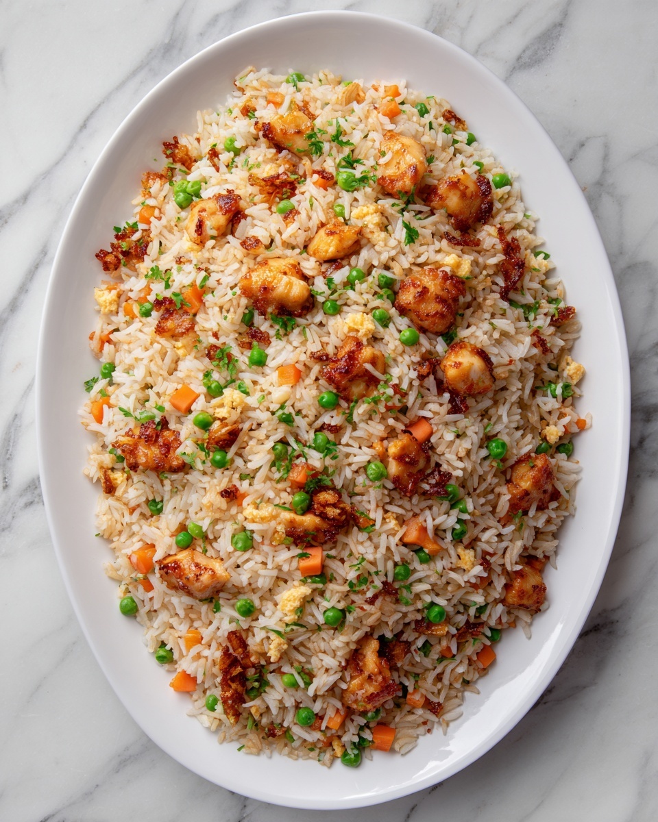 BBQ Chicken Fried Rice Recipe - Recipe Image