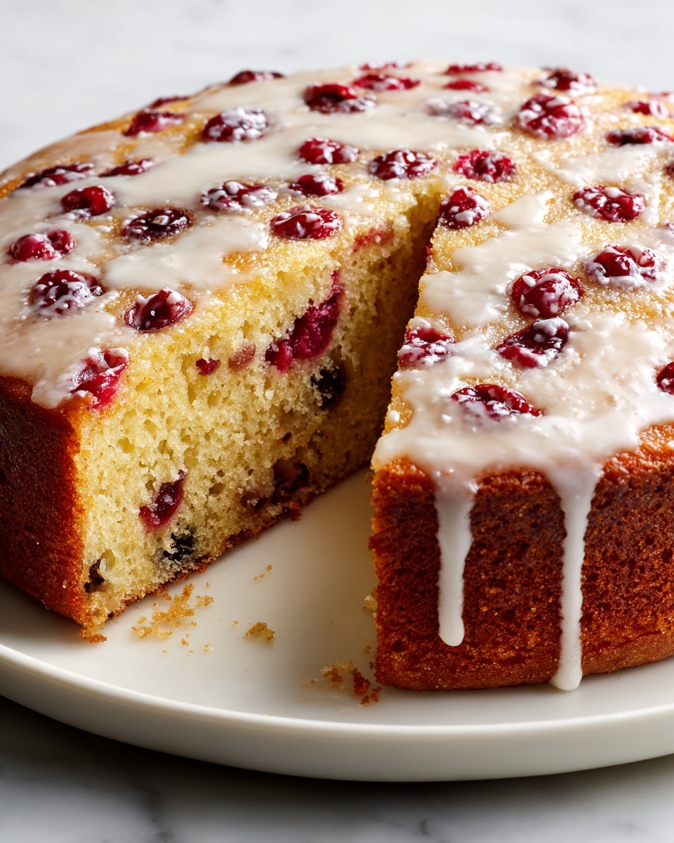 Rhubarb Cake with Butter Sauce Recipe - Recipe Image