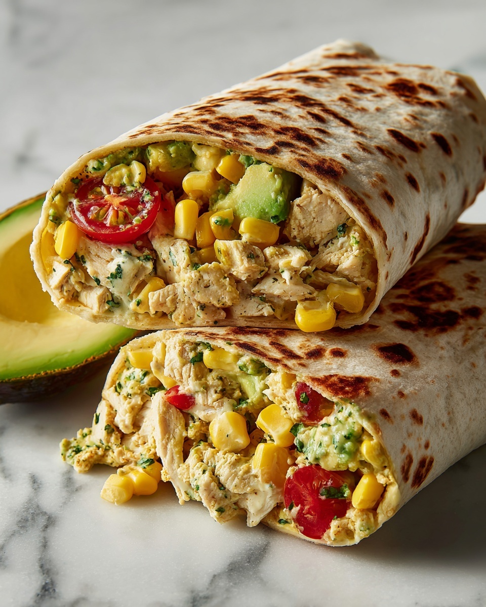 Chicken Ranch Avocado Burrito Recipe - Recipe Image