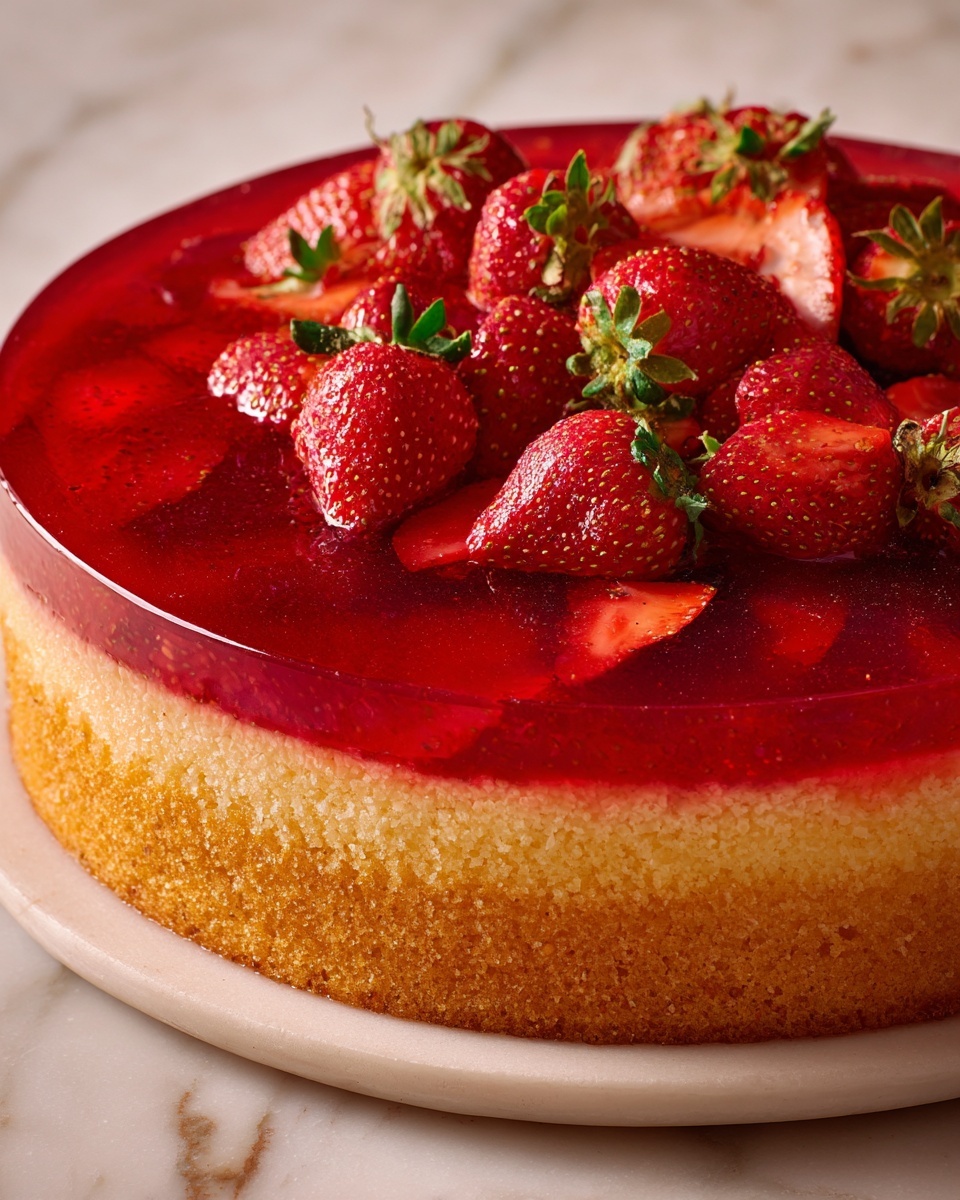 Fresh Strawberry Upside Down Cake Recipe - Recipe Image