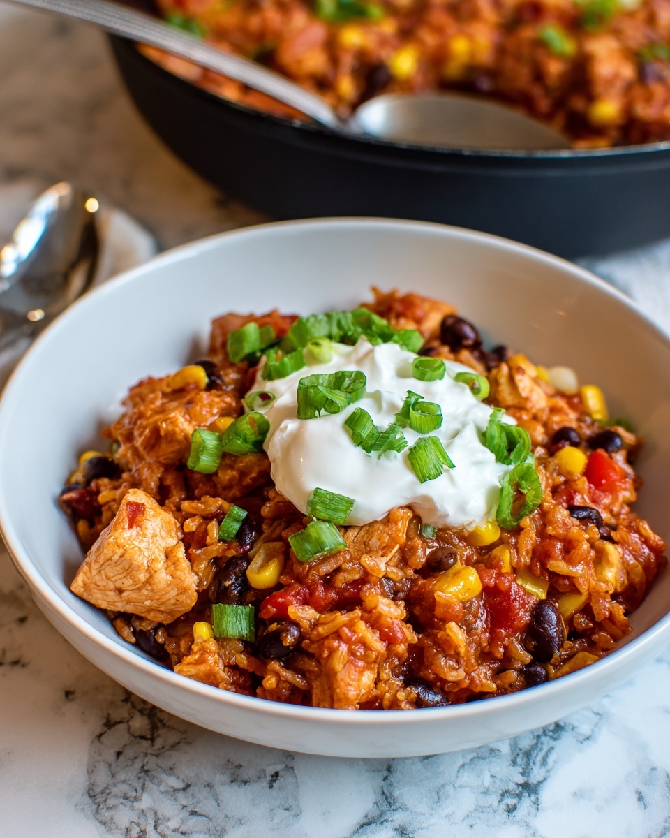 One Pot Wonder Chicken Enchilada Bowls Recipe - Recipe Image