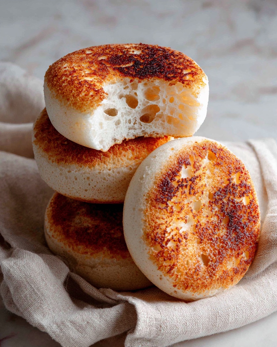 Sourdough Discard English Muffins Recipe - Recipe Image
