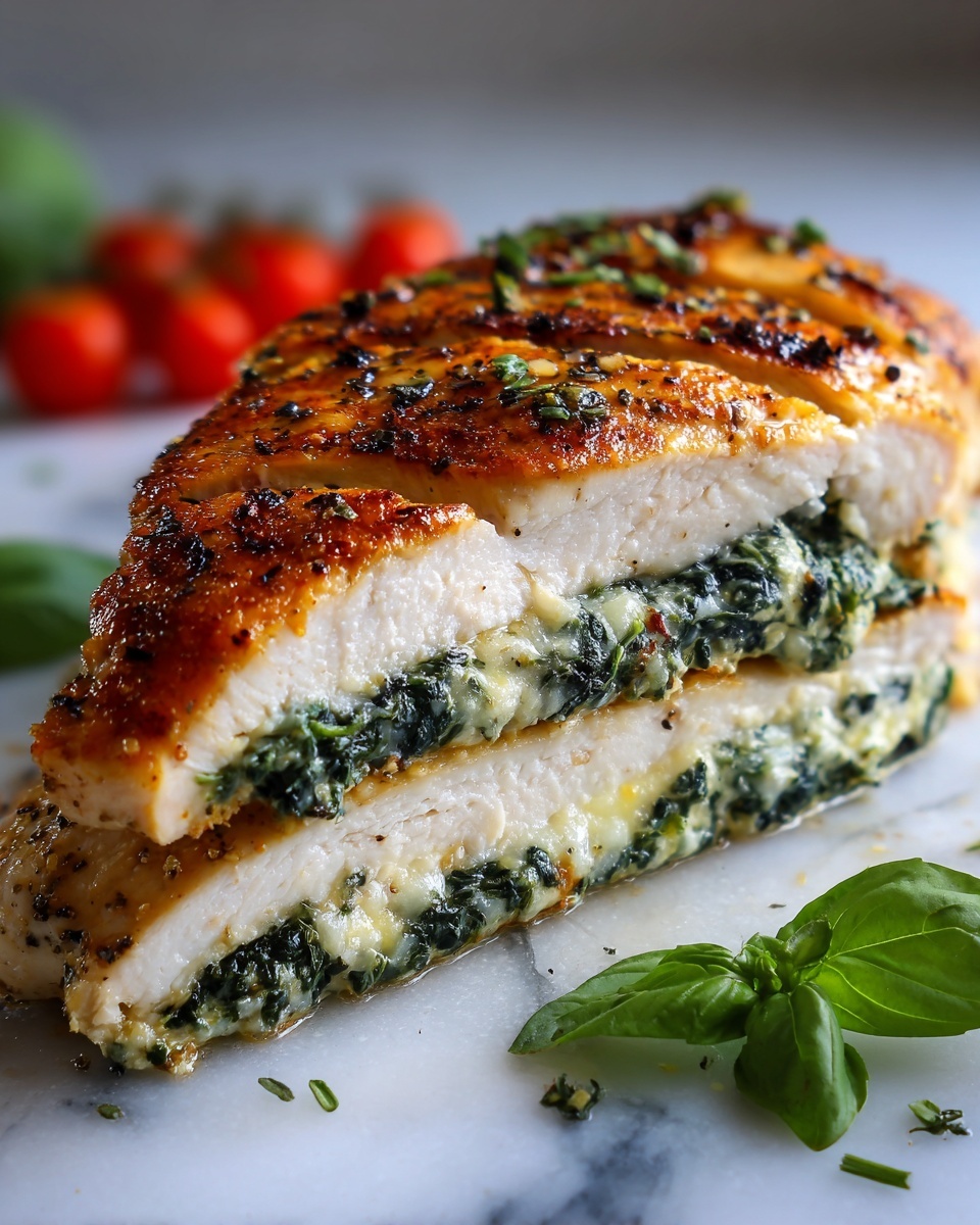 Spinach Ricotta Stuffed Chicken Recipe - Recipe Image