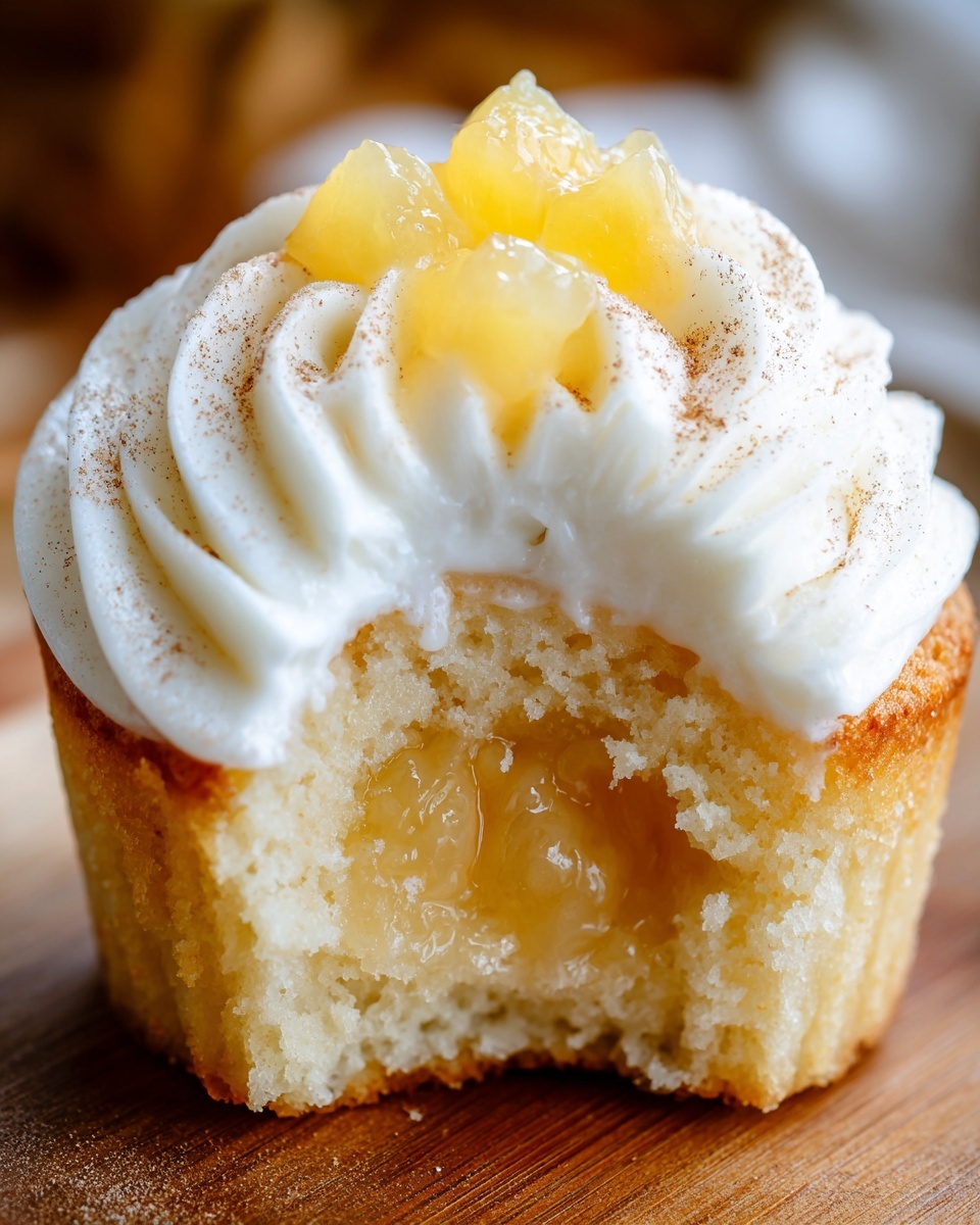 Apple Pie Cupcakes with Cinnamon Frosting Recipe - Recipe Image