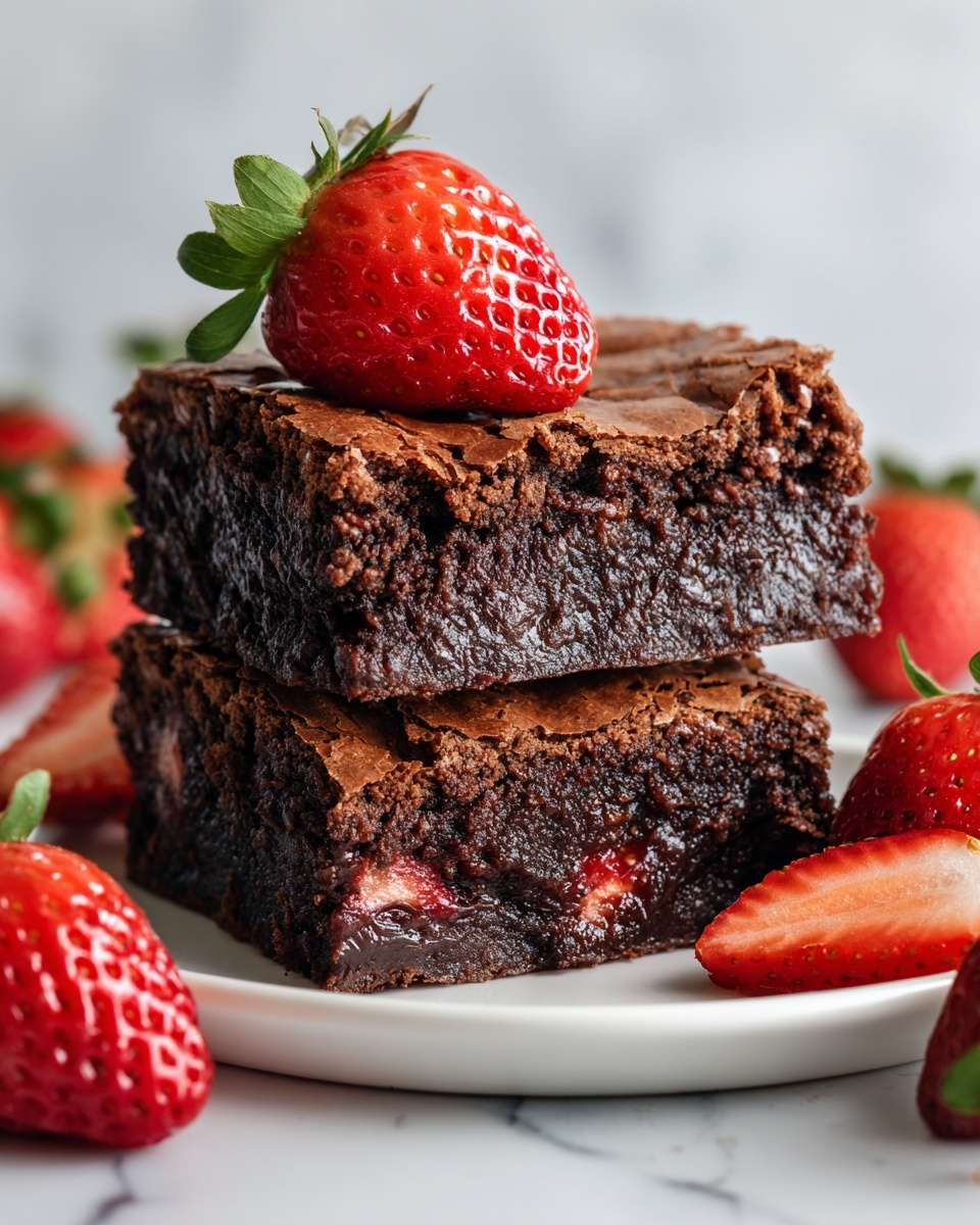 Strawberry Brownies Recipe - Recipe Image