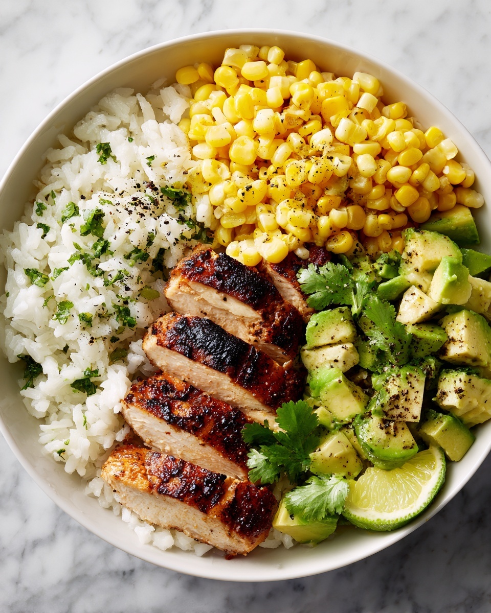 Honey Chipotle Chicken Rice Bowls Recipe - Recipe Image