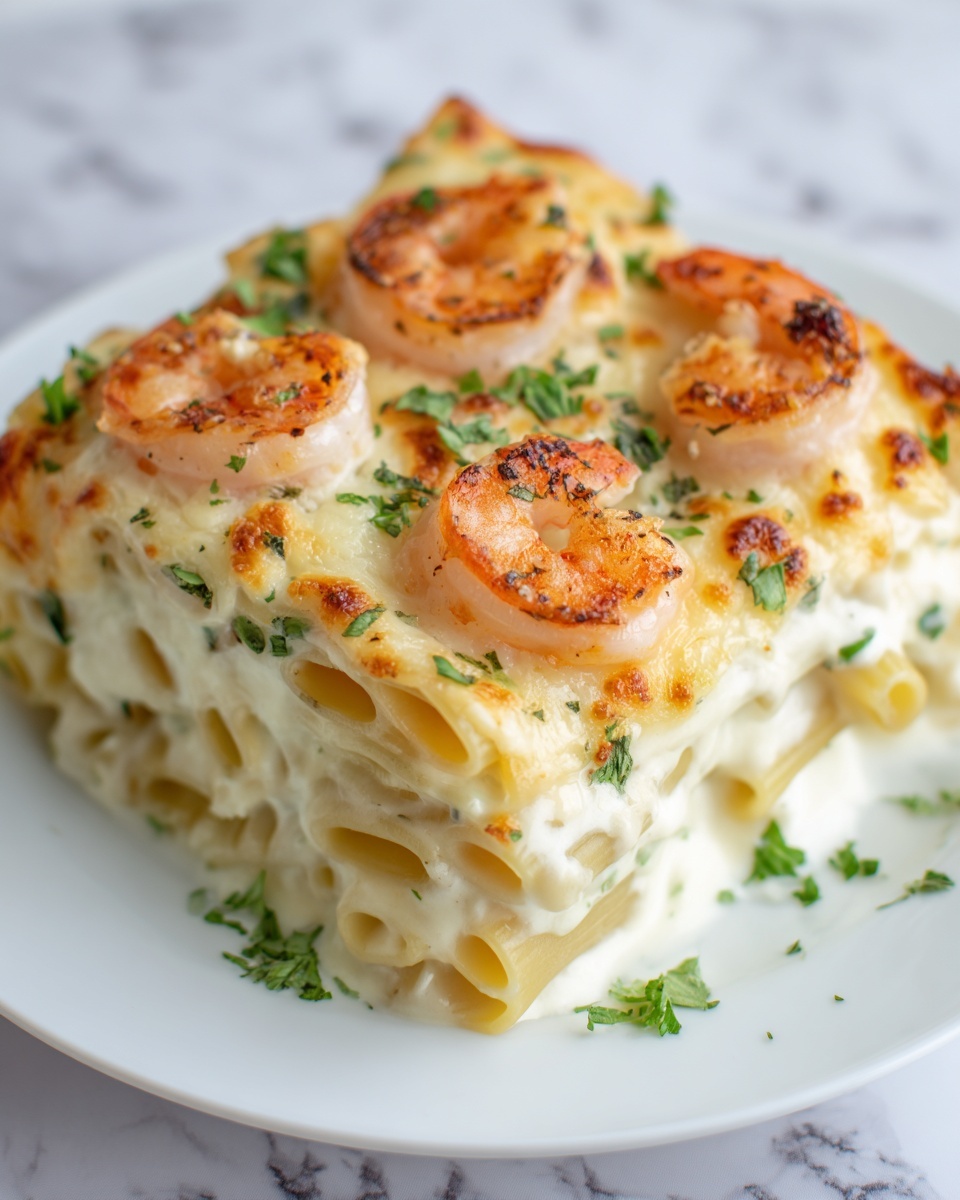 Shrimp Scampi Pasta Bake Recipe - Recipe Image