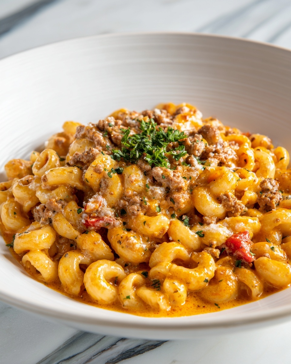 Cheesy Beef Taco Pasta Recipe - Recipe Image