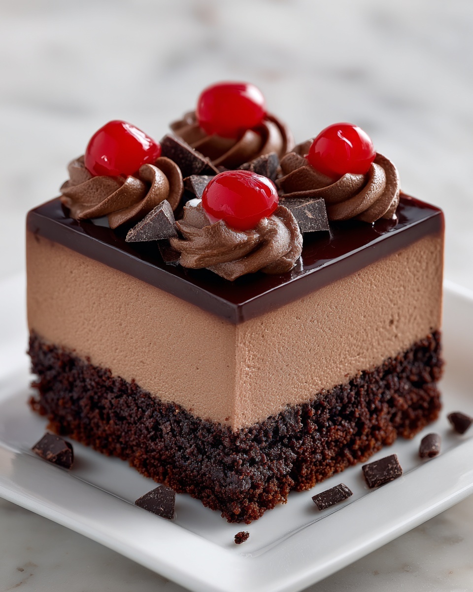 Triple Chocolate Mousse Cake Recipe - Recipe Image