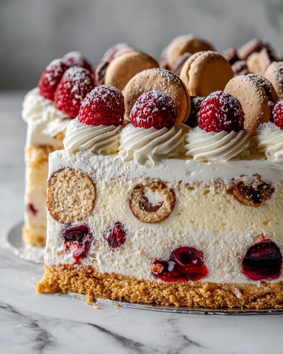 Frozen Cheesecake Cookie Icebox Cake Recipe - Recipe Image