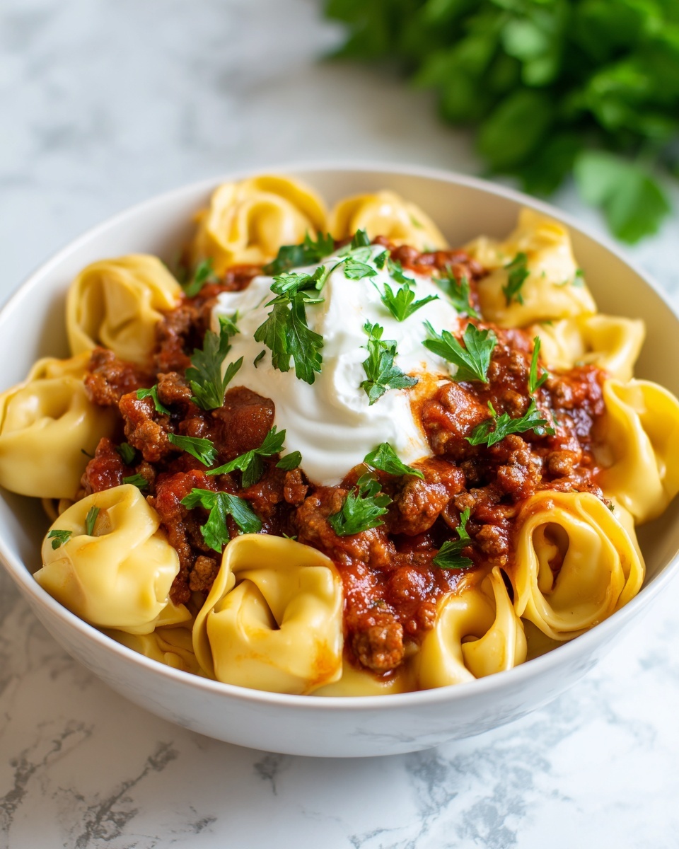 Cheesy Beef Enchiladas Tortellini: A Delicious Twist on Classic Comfort Food Recipe - Recipe Image