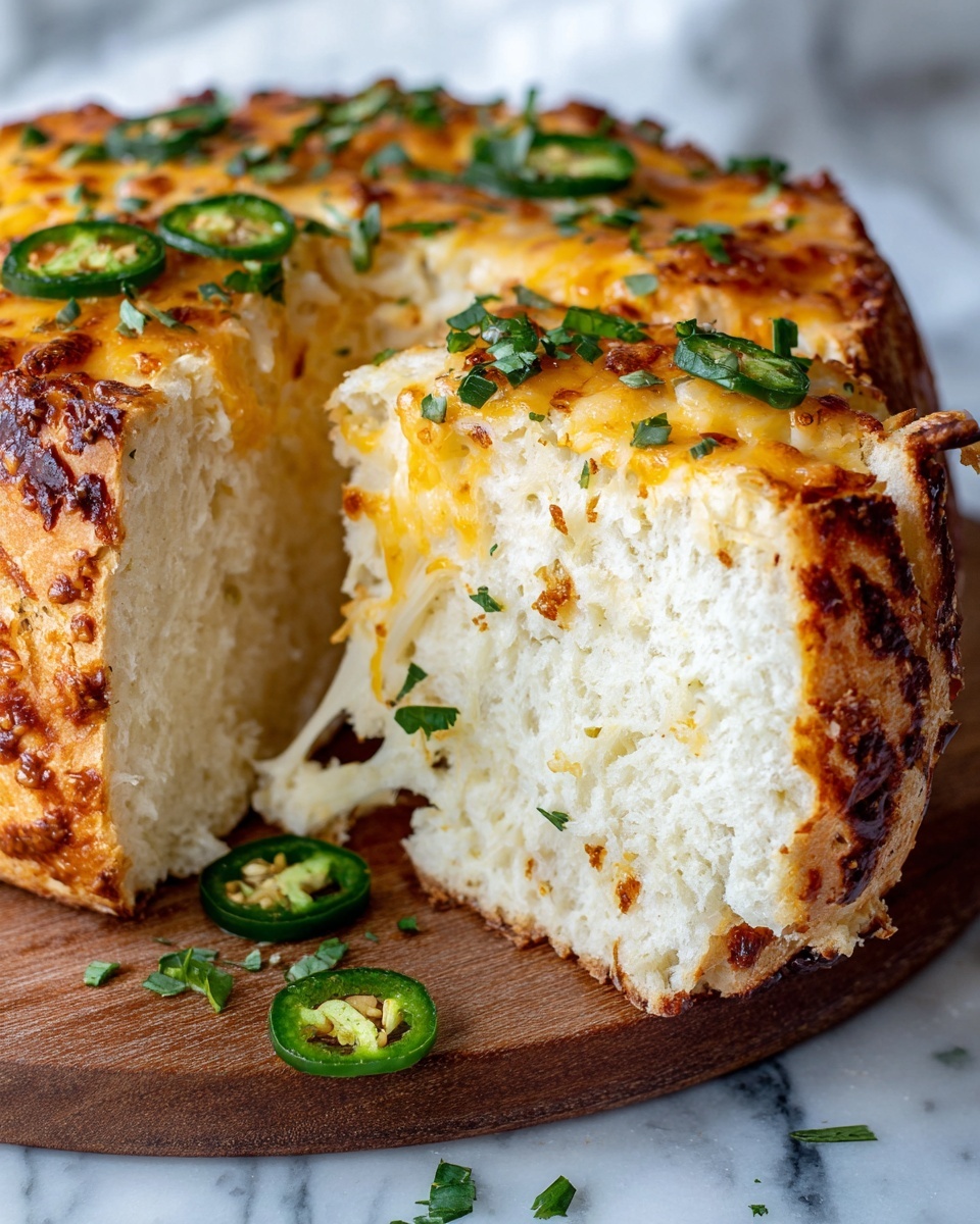 Jalapeño Popper Cheese Bread Recipe - Recipe Image