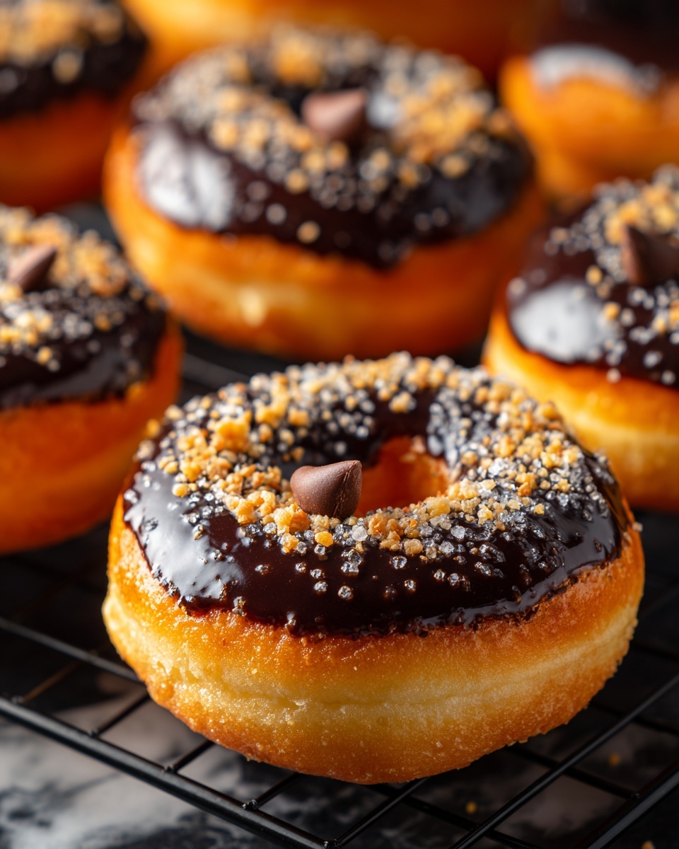 Chocolate Hazelnut Cream Doughnuts Recipe - Recipe Image