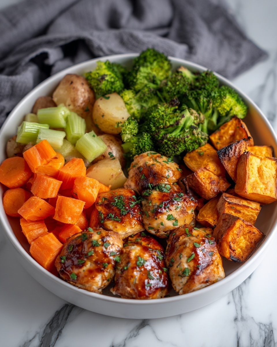 Skinny Chicken and Roasted Potato Bowl Recipe - Recipe Image