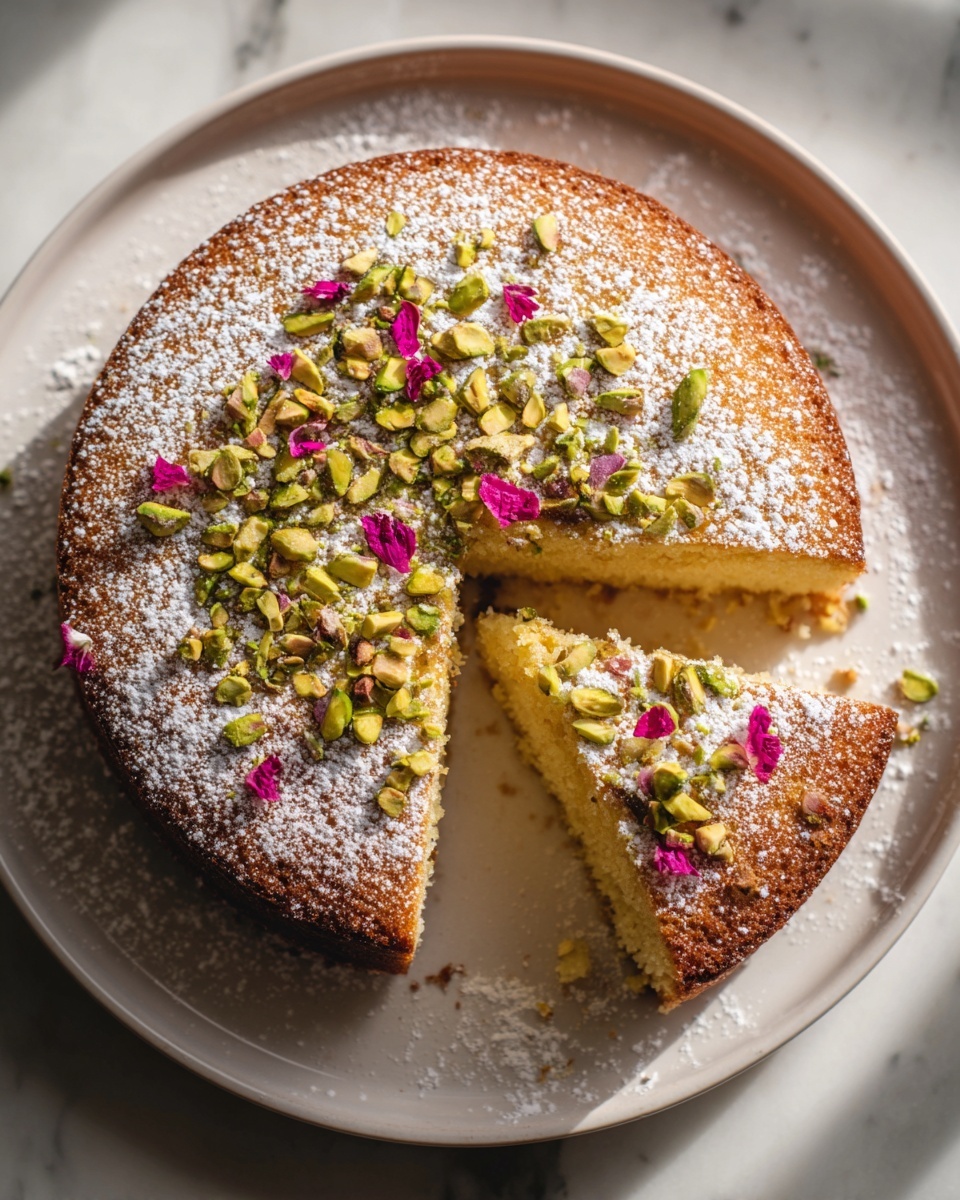 Rosewater Pistachio Cake Recipe - Recipe Image