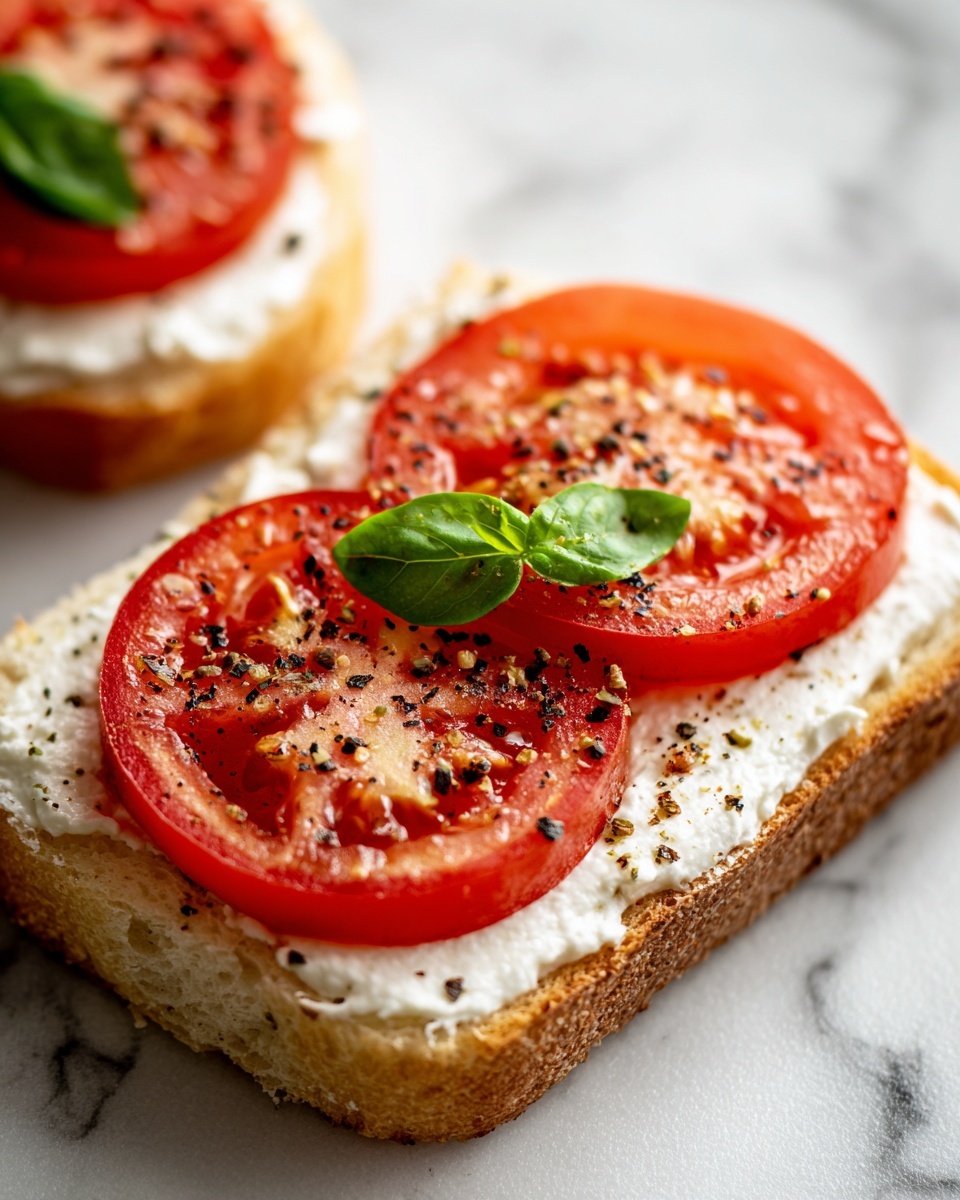 Ricotta & Tomato Sourdough Toast Recipe - Recipe Image
