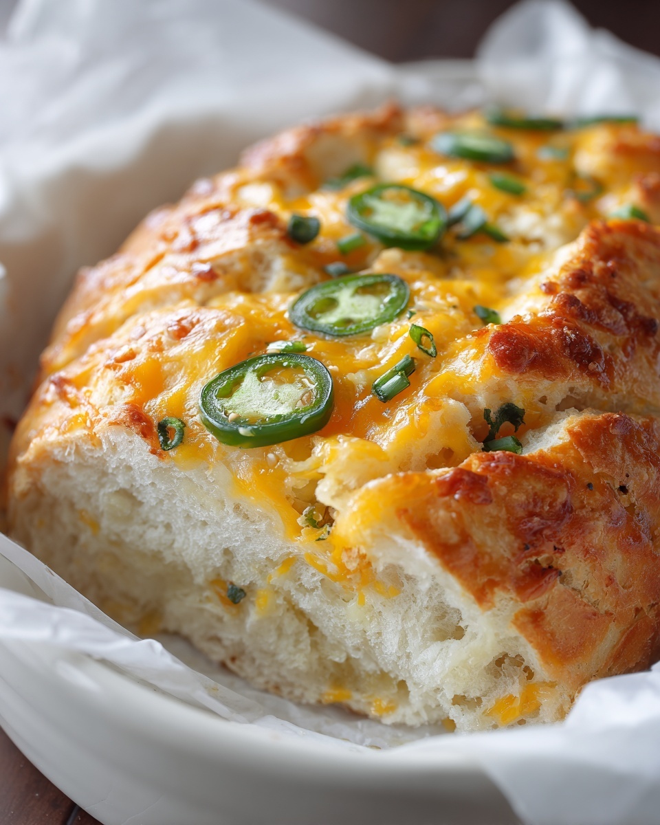Cheddar Jalapeño Pull Apart Bread Recipe - Recipe Image